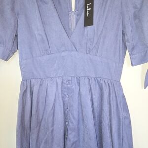 Lulu's Blue Midi Dress